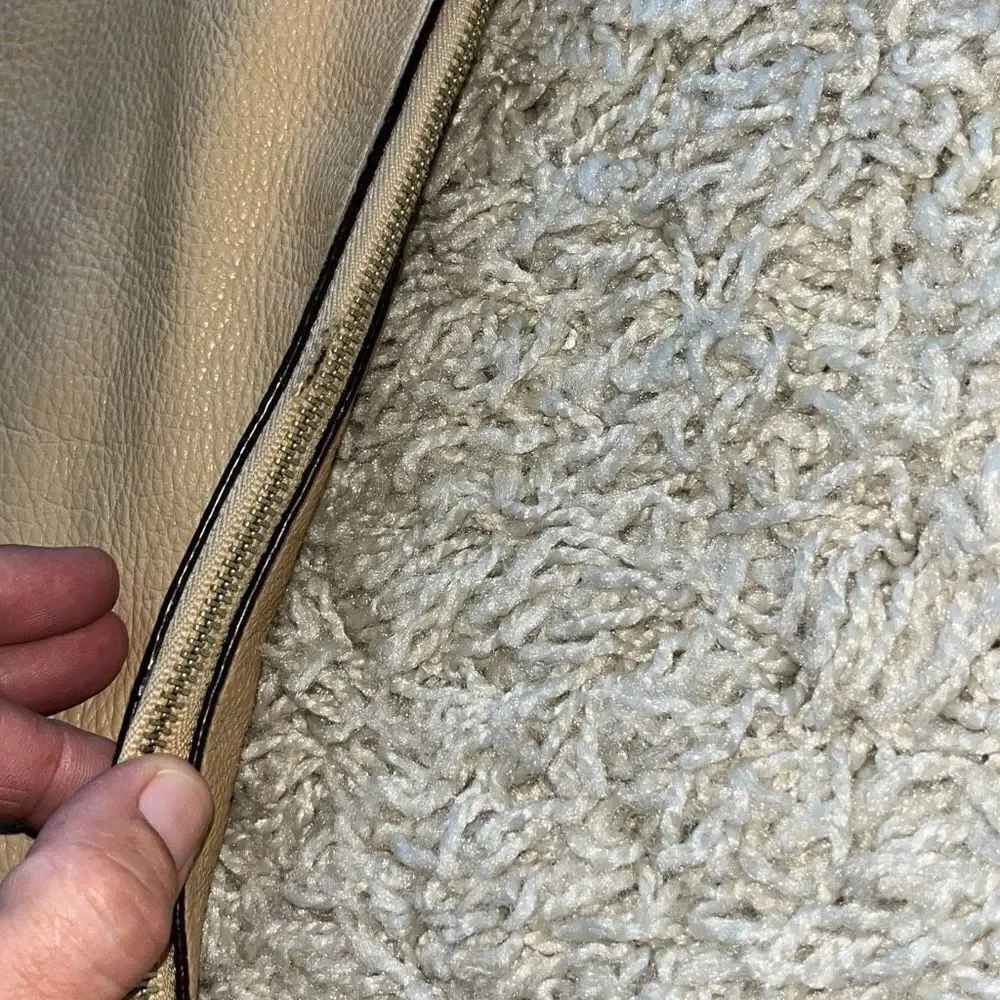 Bleecker beige leather cross body bag by COACH
